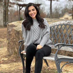 Gray sweater size small. Lightly used.